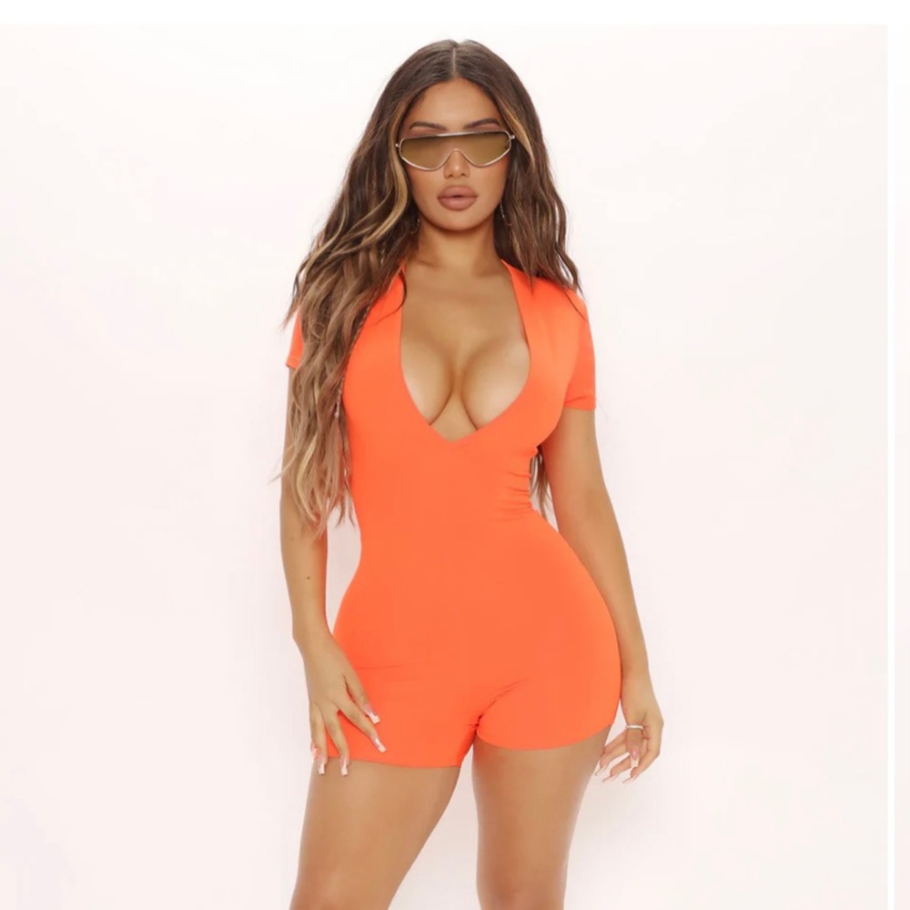 Orange romper